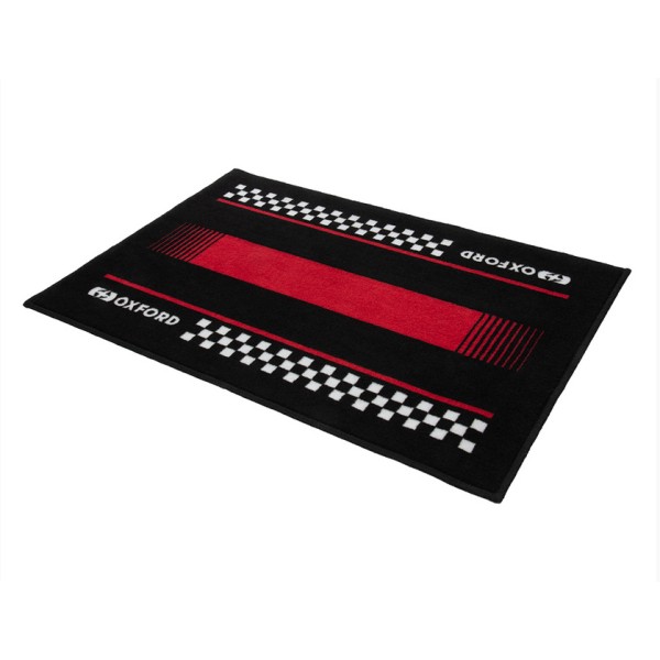 Oxford DOOR MAT PITLANE RED 90 X 60CM